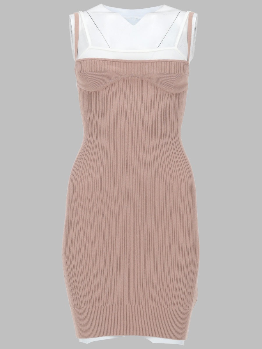 Tank Dress M-Zandra Pink Viscose