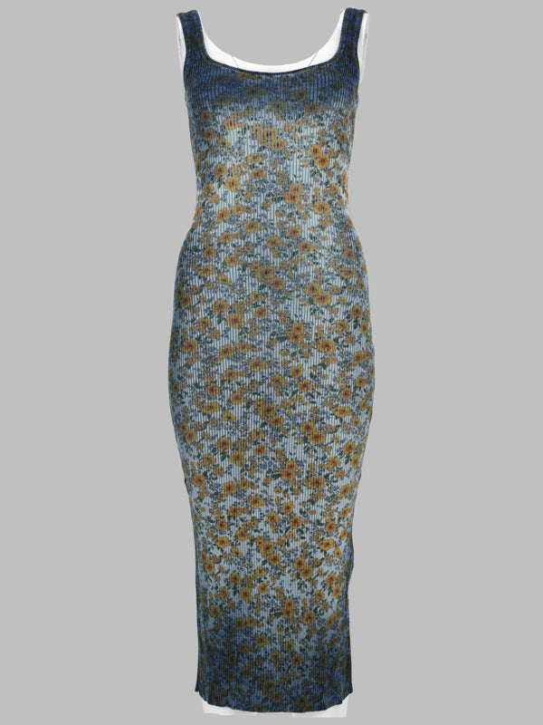Midi Dress M-Egita Blue Cotton