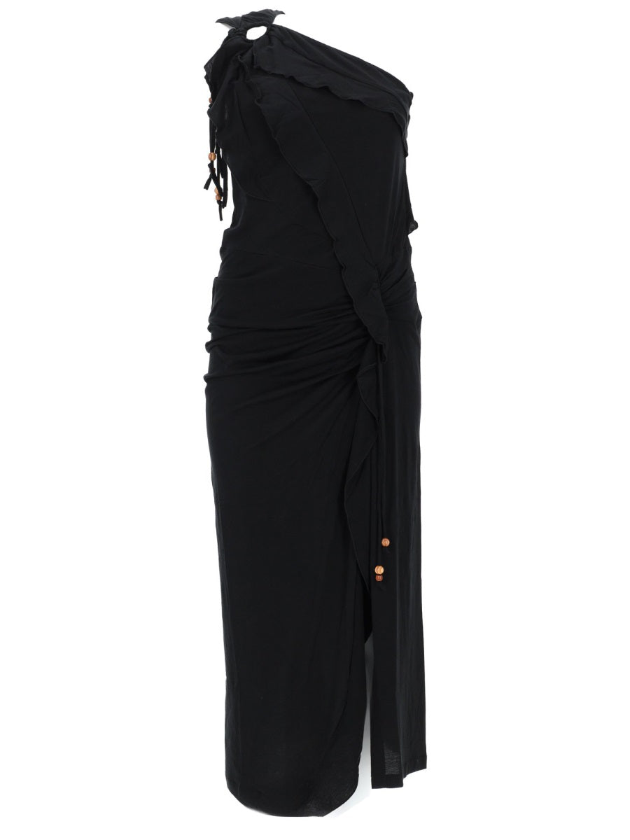 Midi Dress Juliane Black Cotton