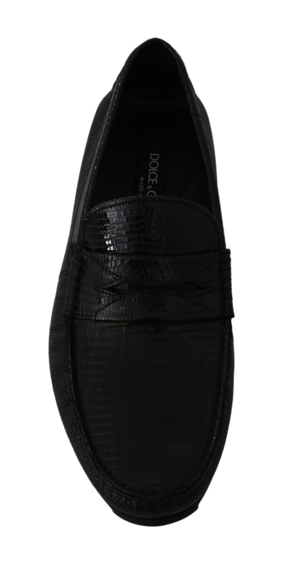 Dolce & Gabbana 100% Lizard skin Leather flat in black