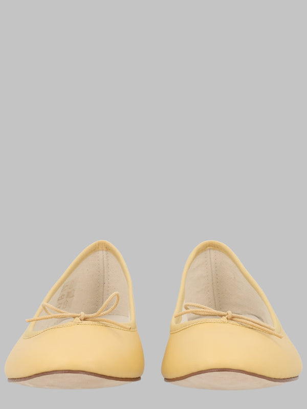 Ballerina Flats Cendrillon Yellow Calf Leather