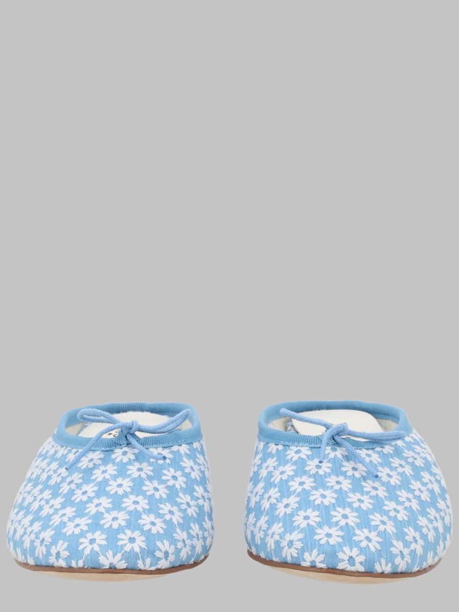 Mule Camille Azure Cotton