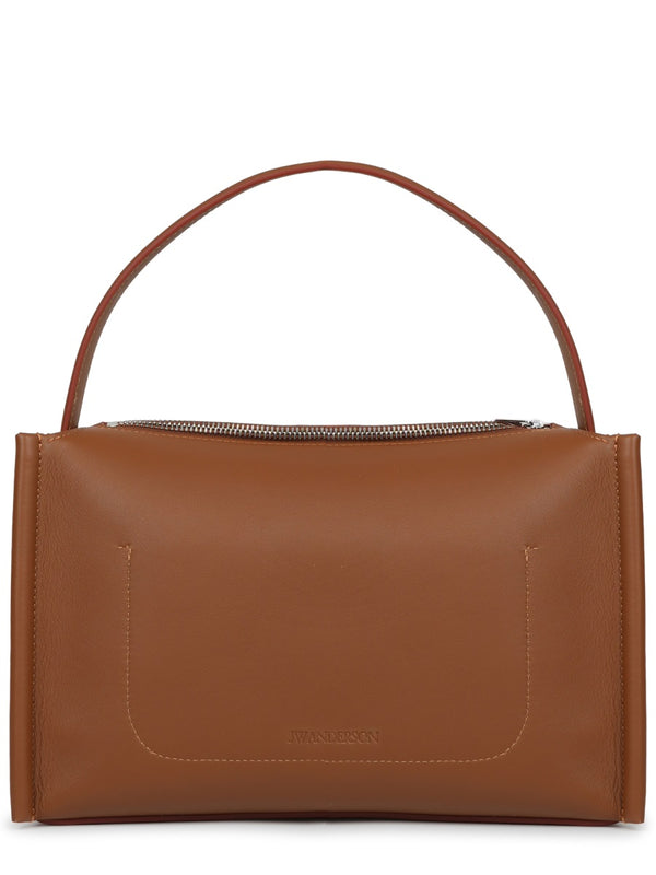 Shoulder Bag Loafer Beige Leather
