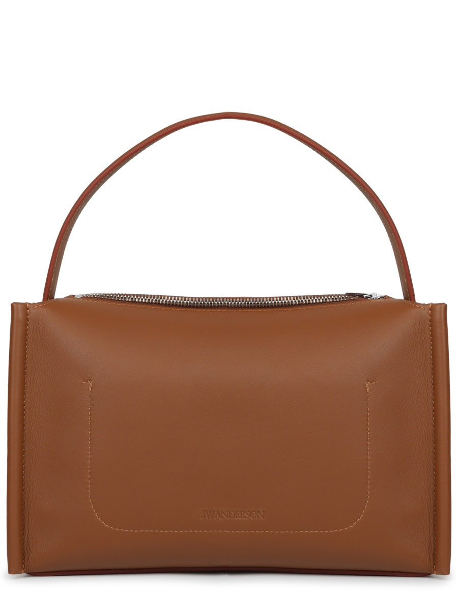 Shoulder Bag Loafer Beige Leather