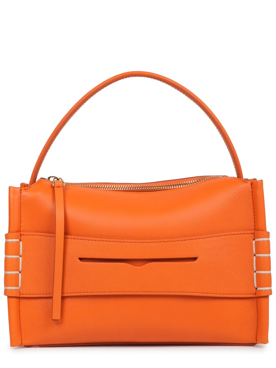 Leather Handbag Loafer Orange Full-grain Calf Handbags