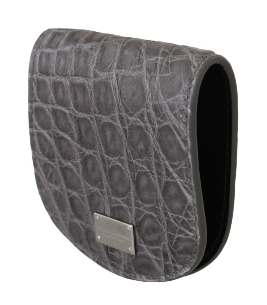 Dolce & Gabbana 100% Exotic skins wallet in gray