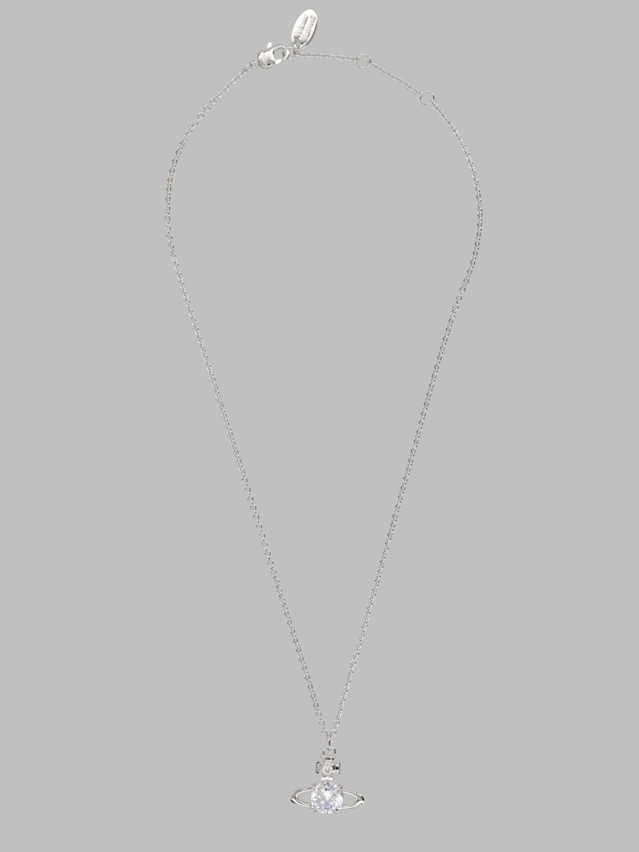 Pendant Necklace Reina Large Silver Brass Necklaces