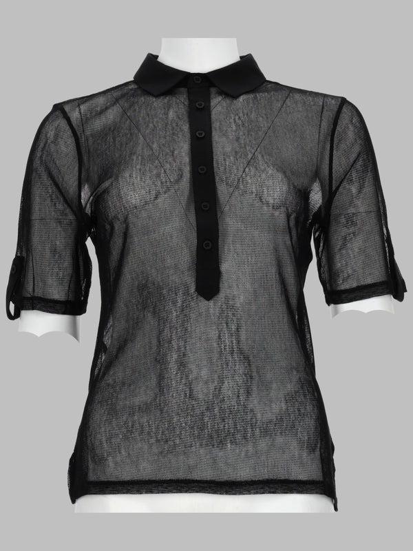 Top Sile Black Cotton Tops