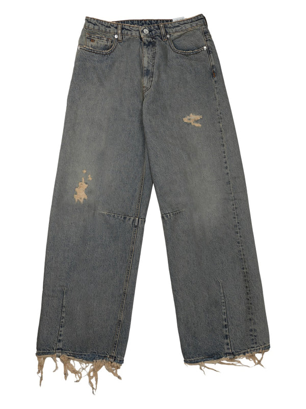 Jeans Ergonomic Destroy Denim Cotton Trousers