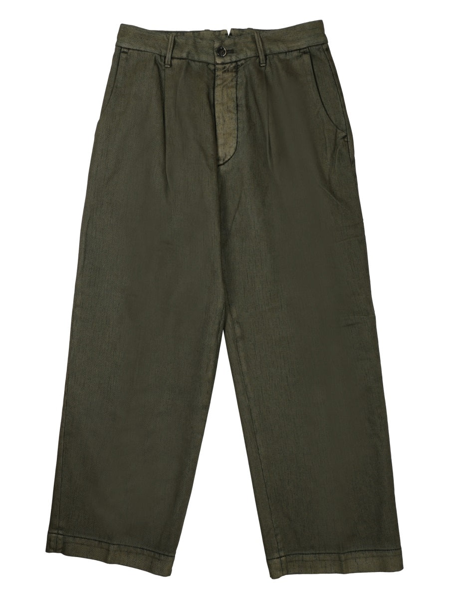 Trousers Cotton Green