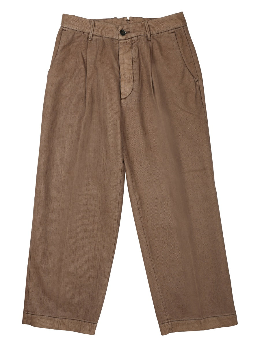 Trousers Cotton Brown