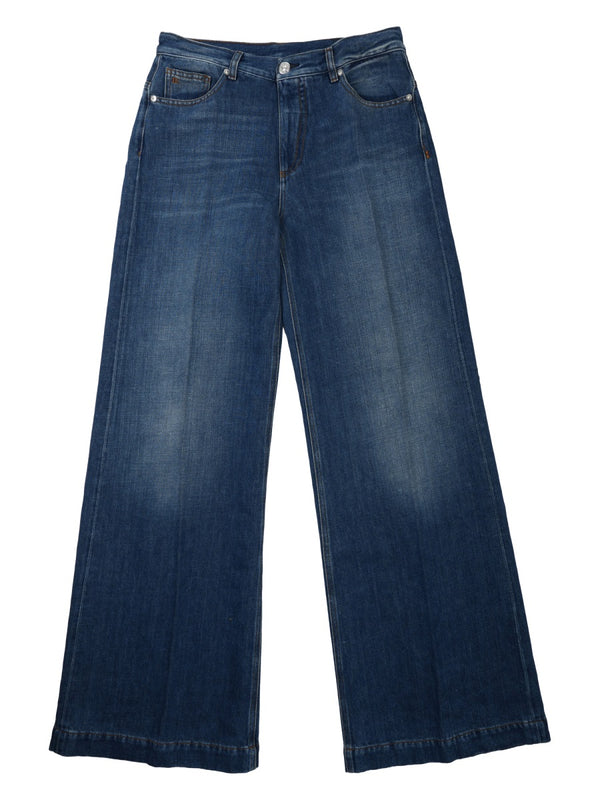 Palazzo Jeans V40 Blue Viscose