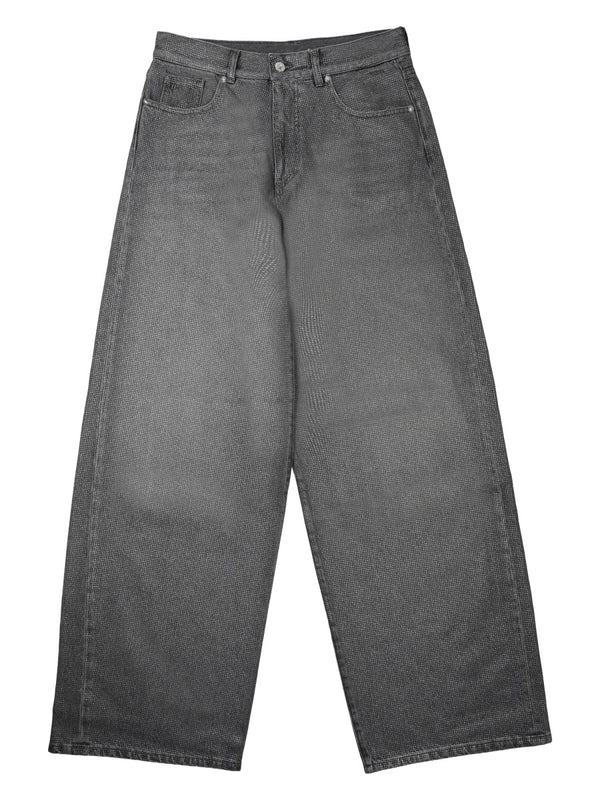 Carrot-Fit Trousers Gea Grey Cotton