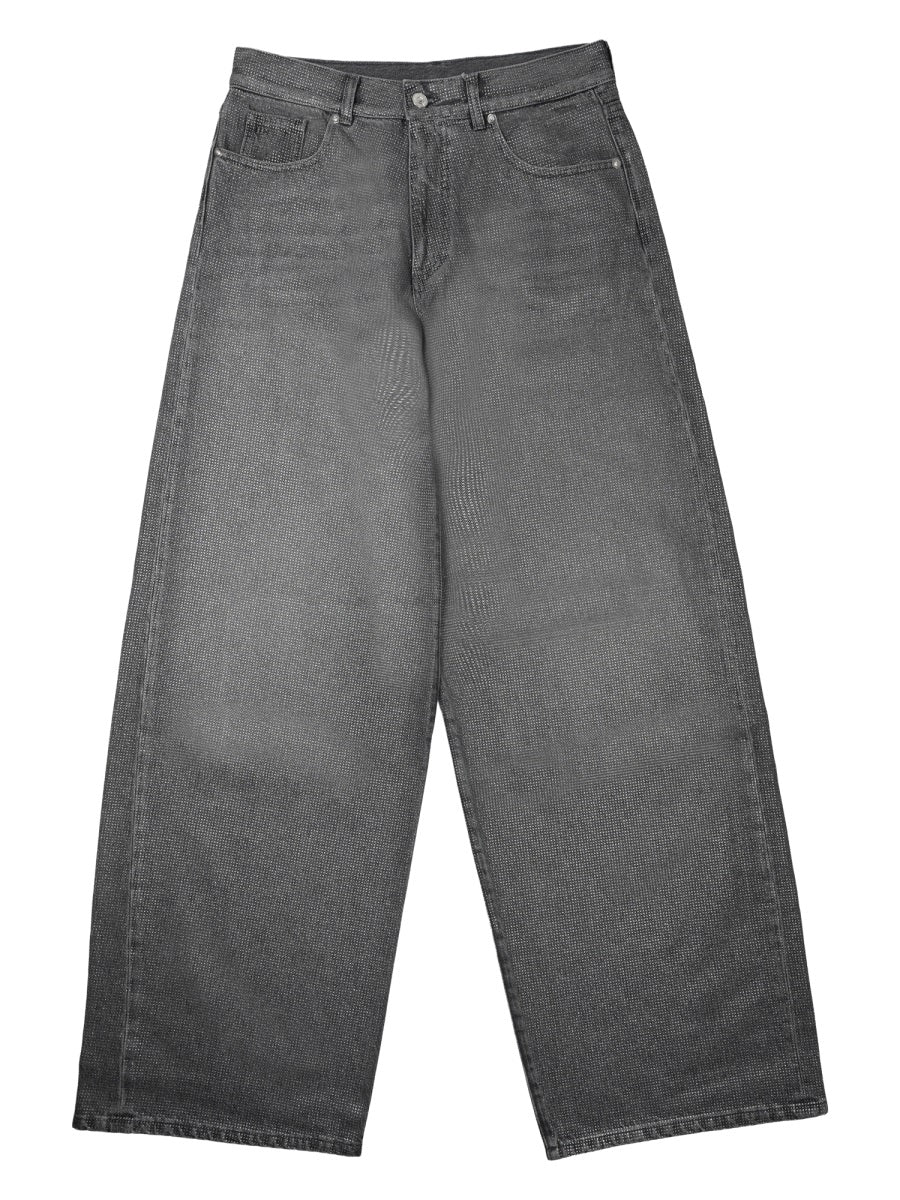 Carrot-Fit Trousers Gea Grey Cotton