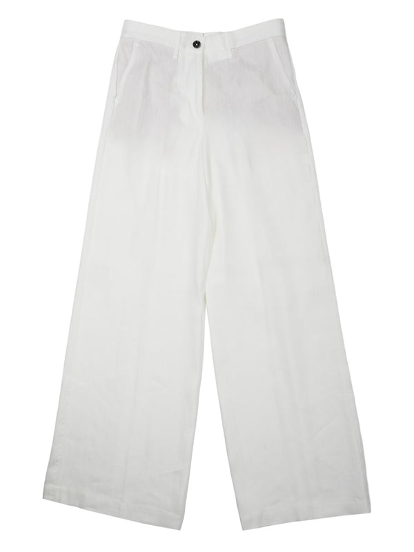 Trousers Karen White Viscose