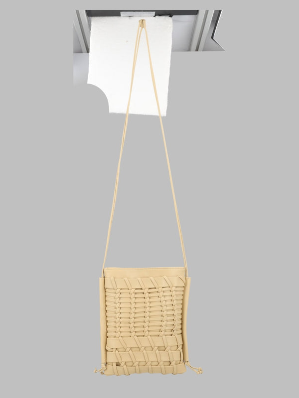 Shoulder Bag Trena Ivory Calf Leather
