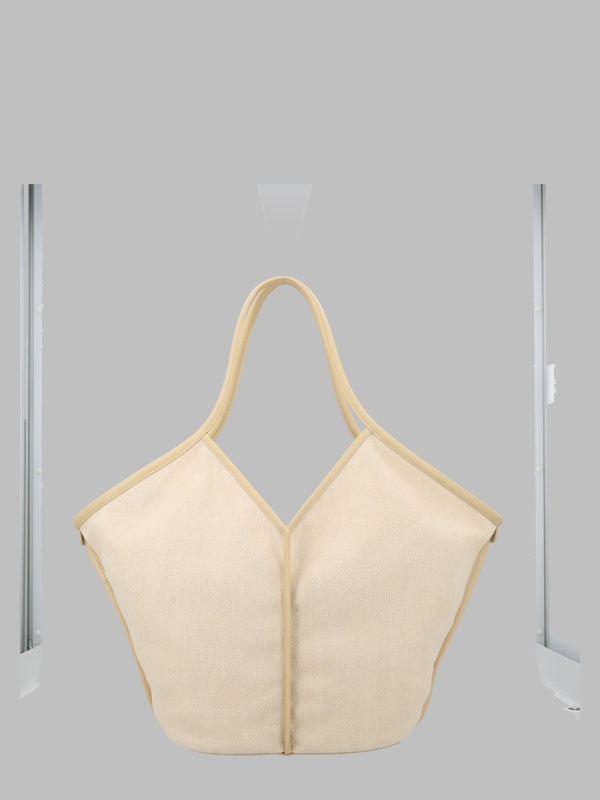 Shoulder Bag Calella Ivory Linen Recycled