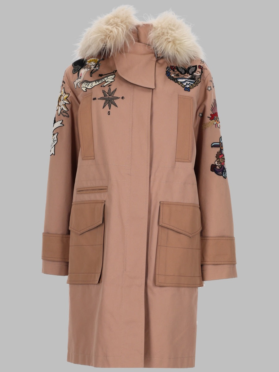 Cotton Coat Pink Trench & Raincoats