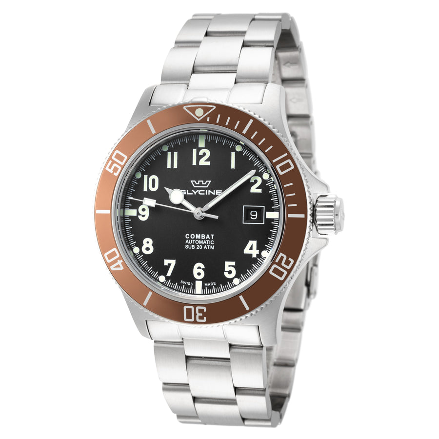 Preloved - Glycine Mens Combat Sub 42mm Automatic Watch Gl0171 One Color Watches