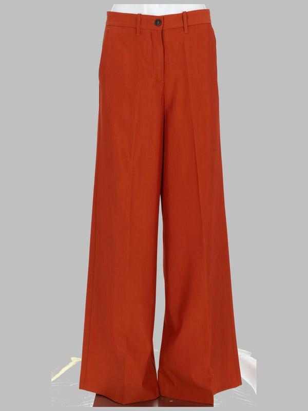 Trousers Karen Orange Wool Silk
