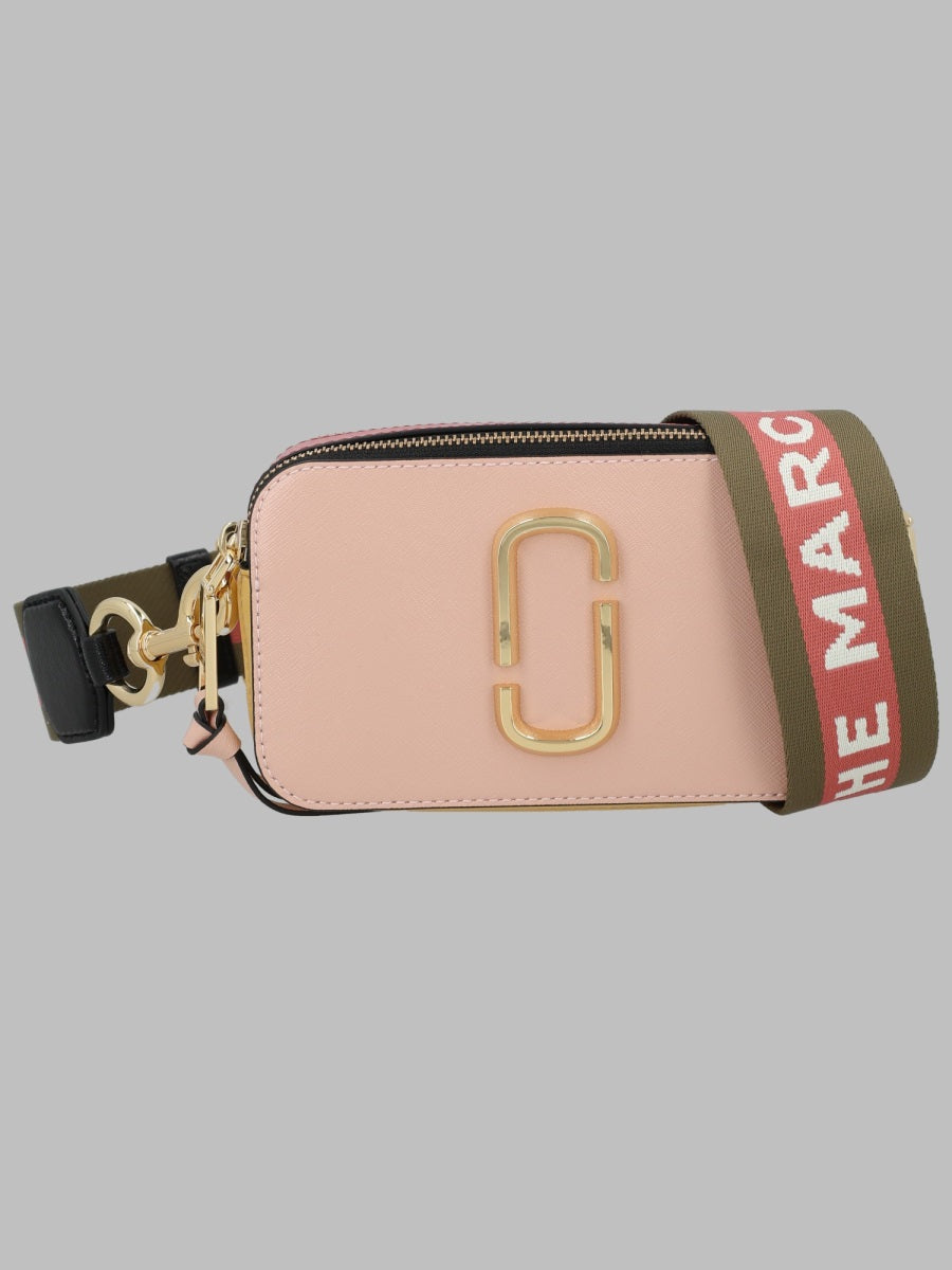 Shoulder Bag The Snapshot Pink Leather Split Cow