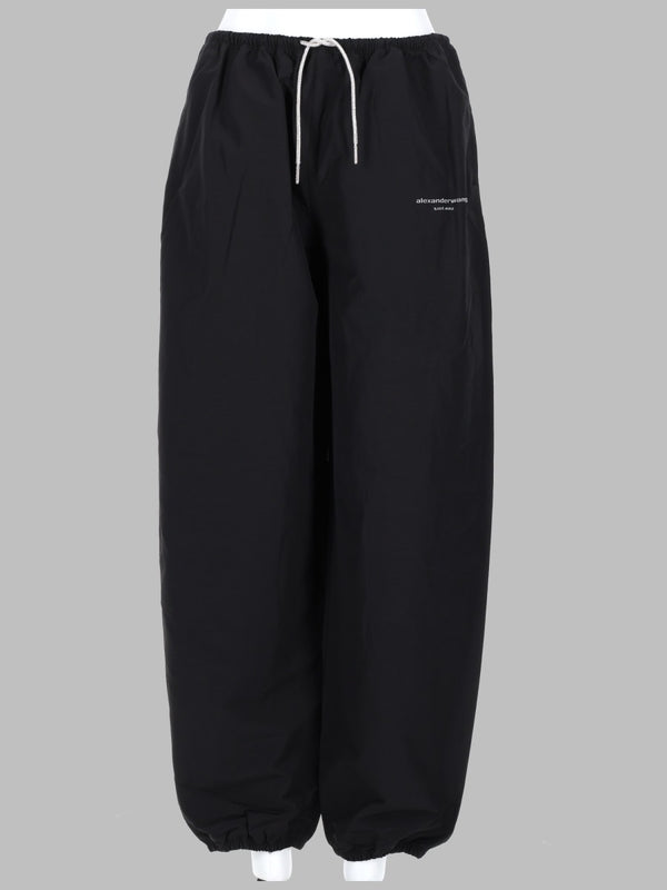 Trousers Track Black Cotton Polyamide