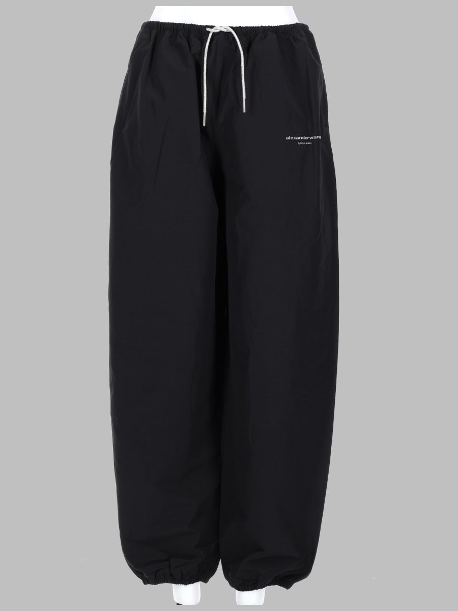 Trousers Track Black Cotton Polyamide