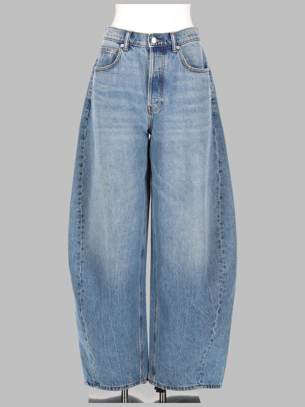 Jeans Blow Up With Strass Logo Blue Cotton