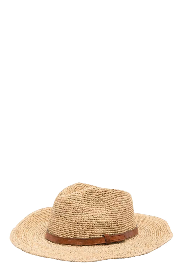 Hat Brown Raffia Cappello