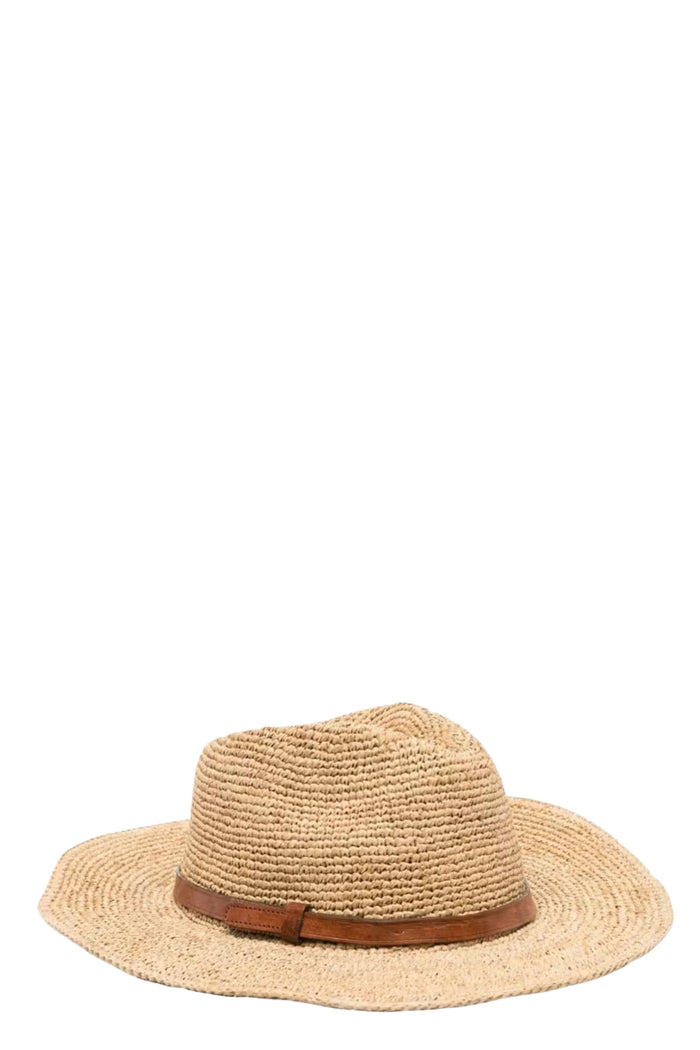 Hat Brown Raffia Cappello