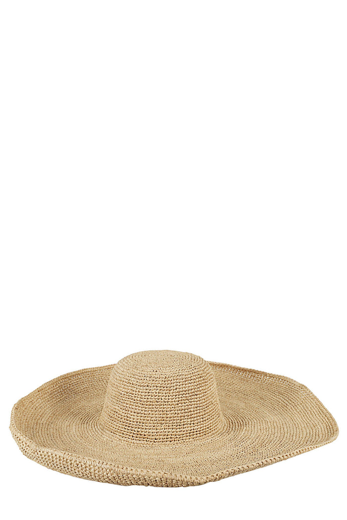 Hat Brown Raffia Cappello