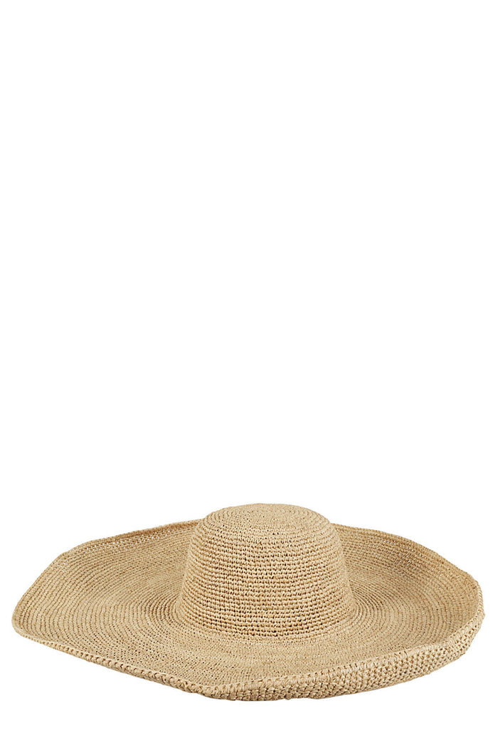 Hat Brown Raffia Cappello