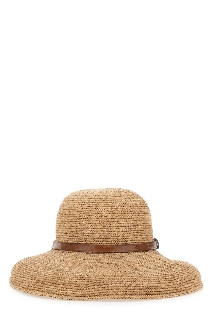Hat Brown Raffia Cappello