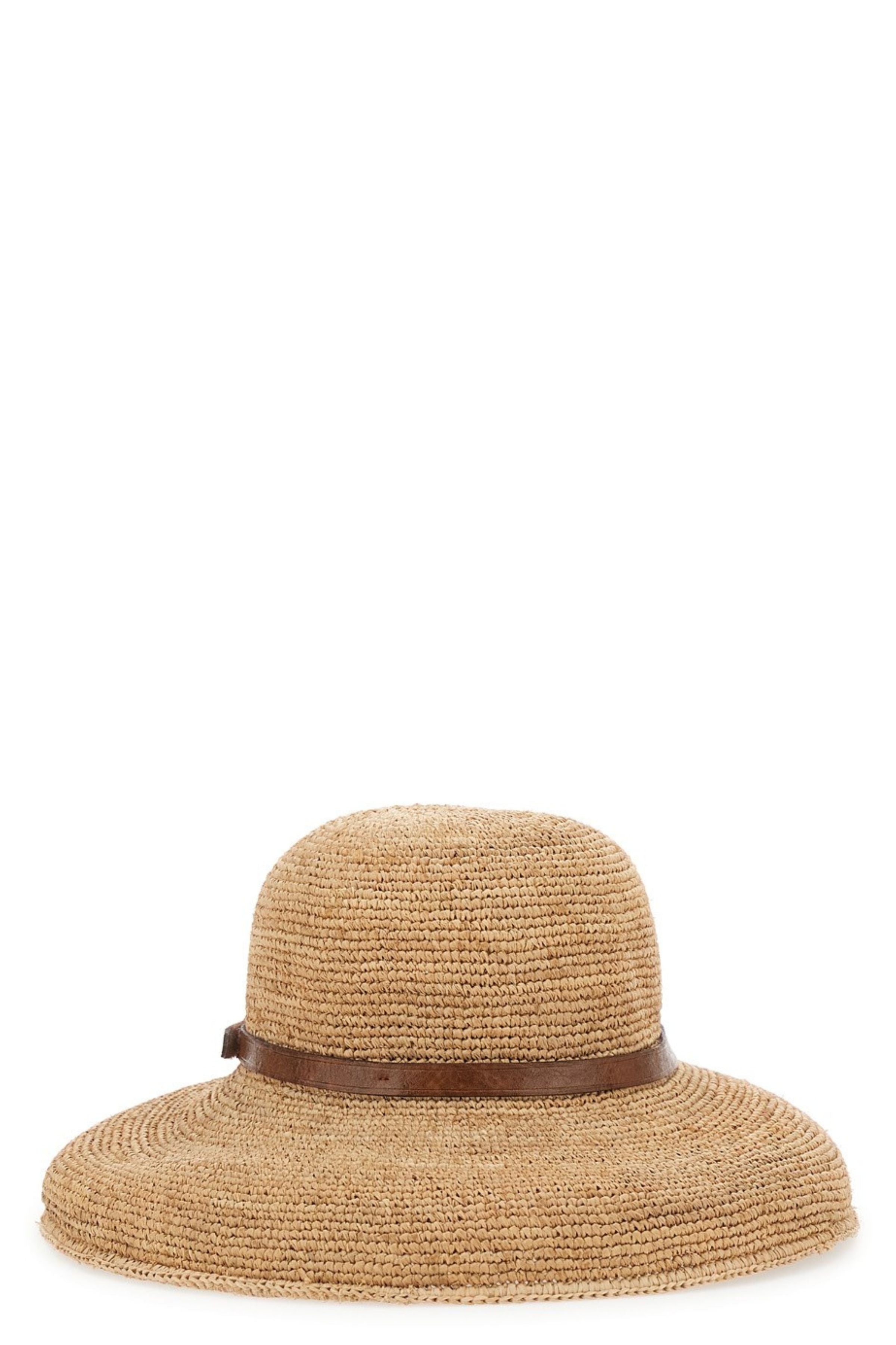 Hat Brown Raffia Cappello