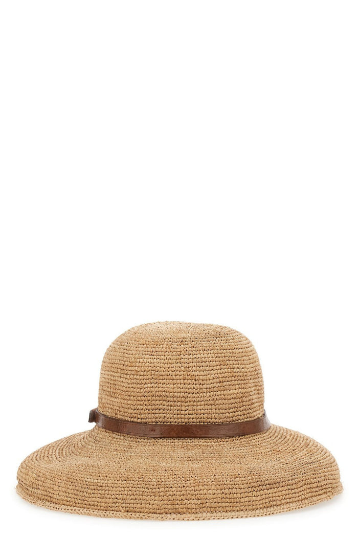 Hat Brown Raffia Cappello