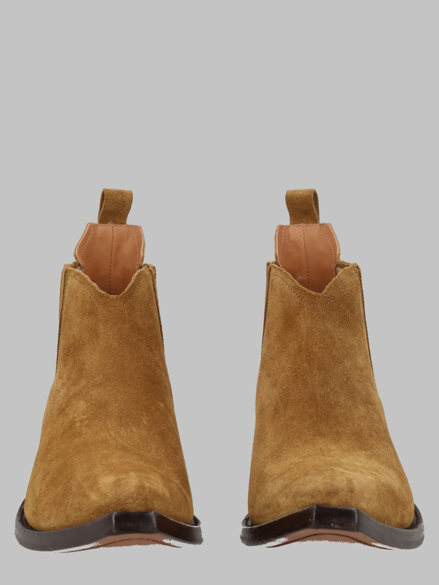 Boots Western Chelsea Heel-Less Brown Leather
