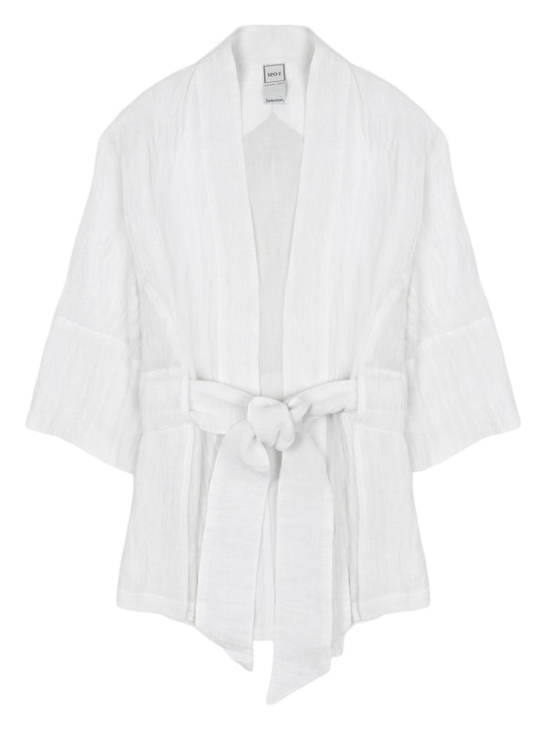 Kimono Jacket Linen White