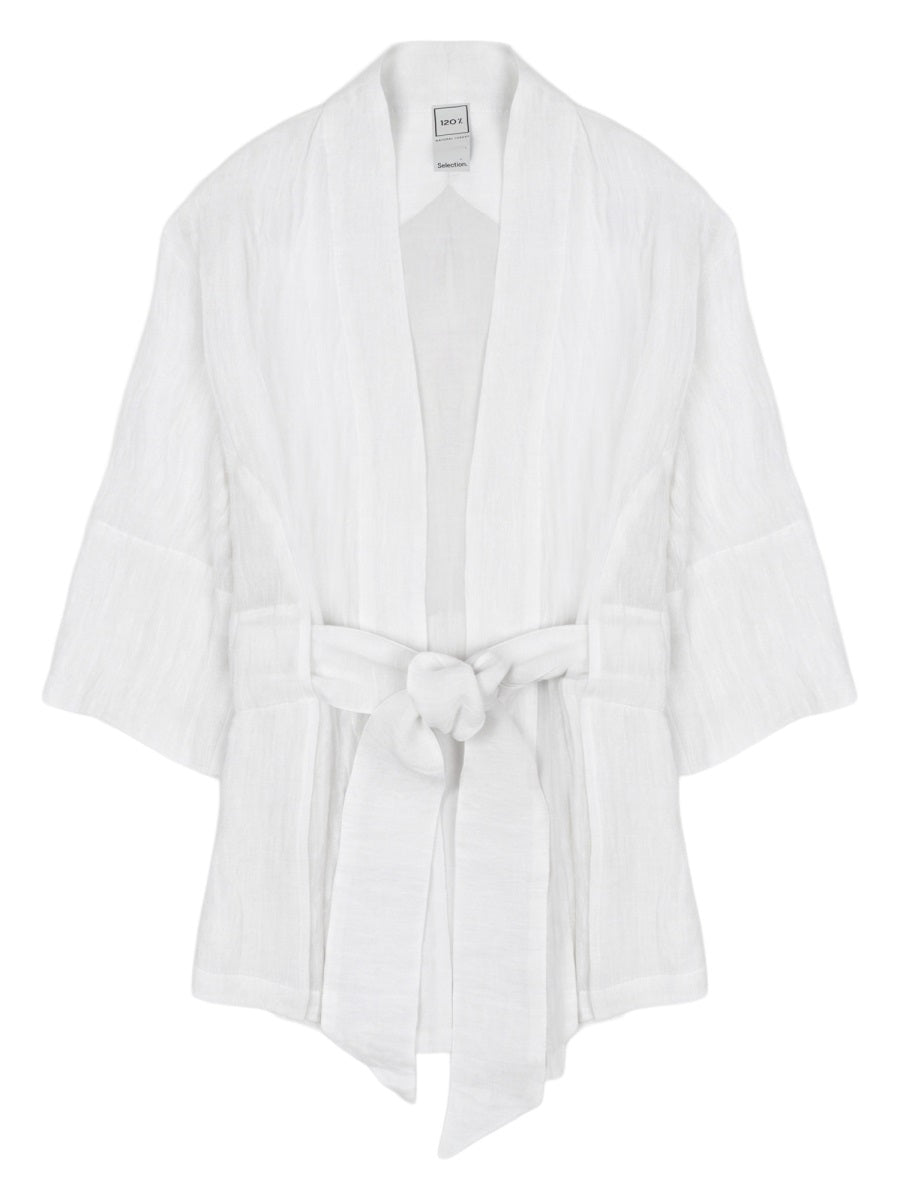 Kimono Jacket Linen White