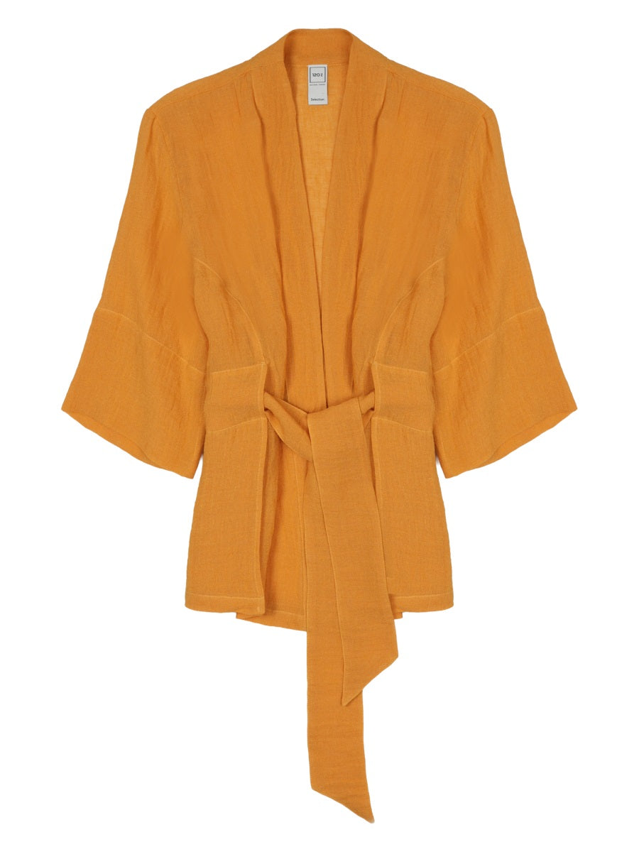 Kimono Jacket Linen Orange