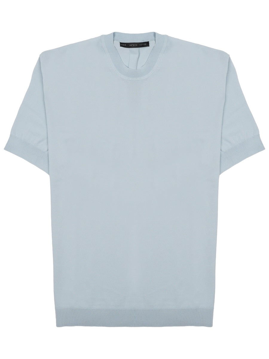 T-Shirt Techno Viscose Azure Nylon T-shirts