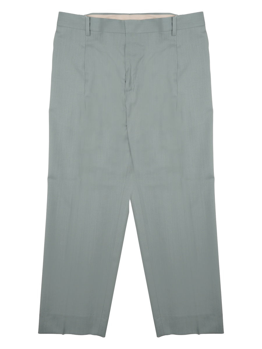 Trousers Vincent Green Wool Virgin