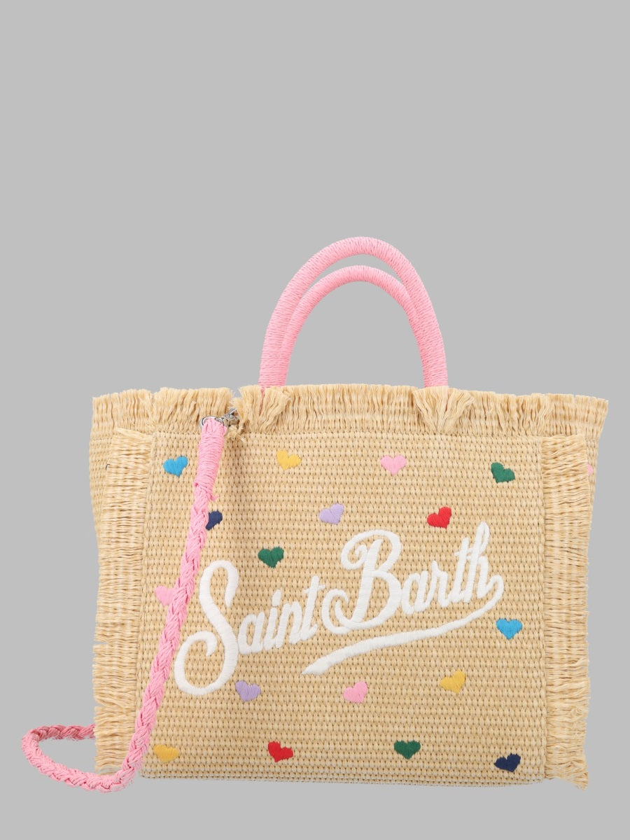 Handbag Colette Straw Beige Cotton Handbags