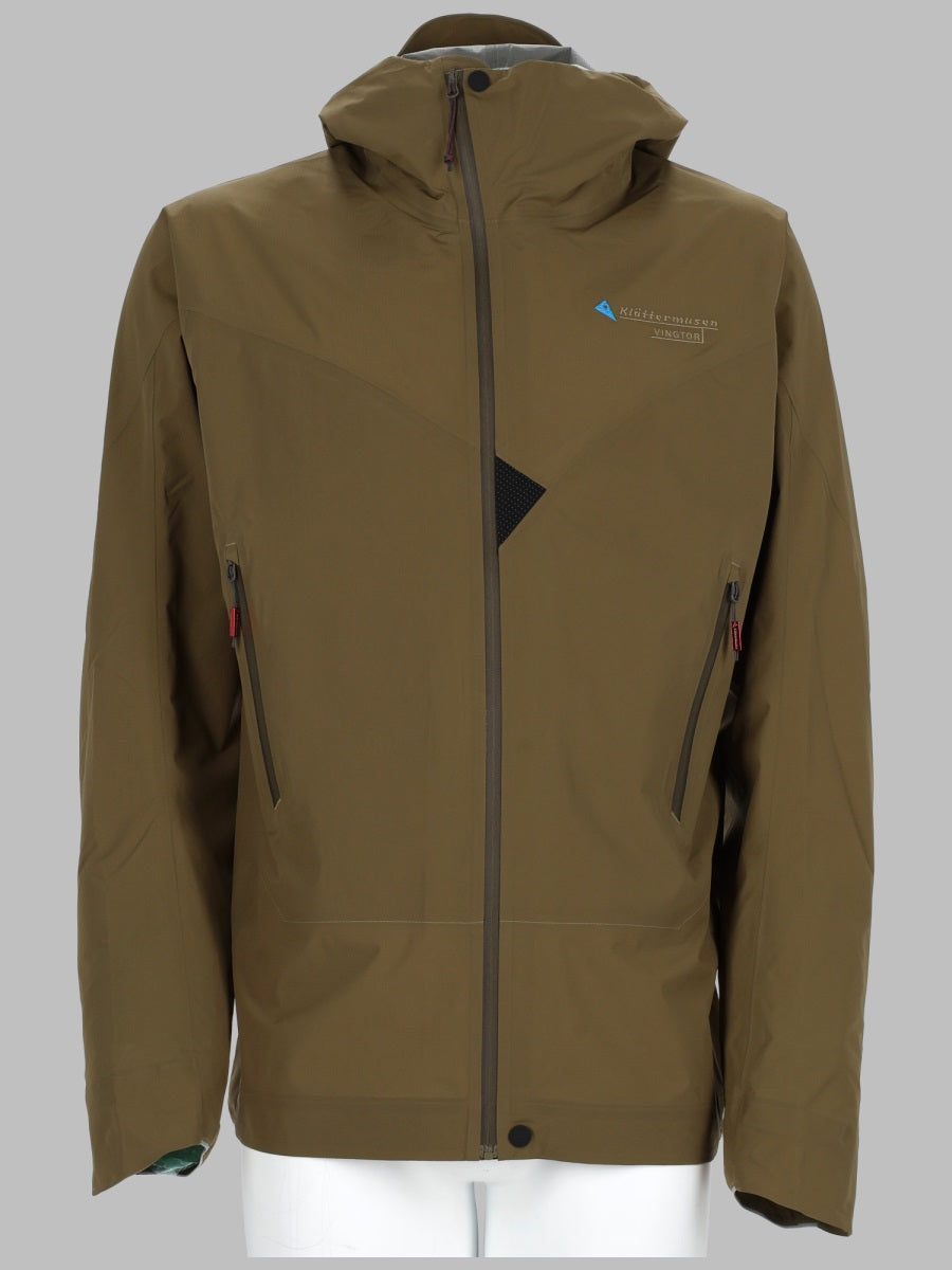 Hooded Jacket Vingtor Green Polyester