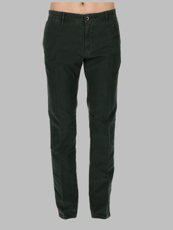 Jeans Cotton Green Elastane Trousers