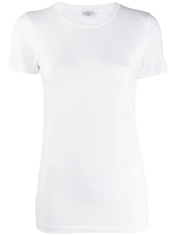 Brunello Cucinelli Cotton 93% t-shirt in white