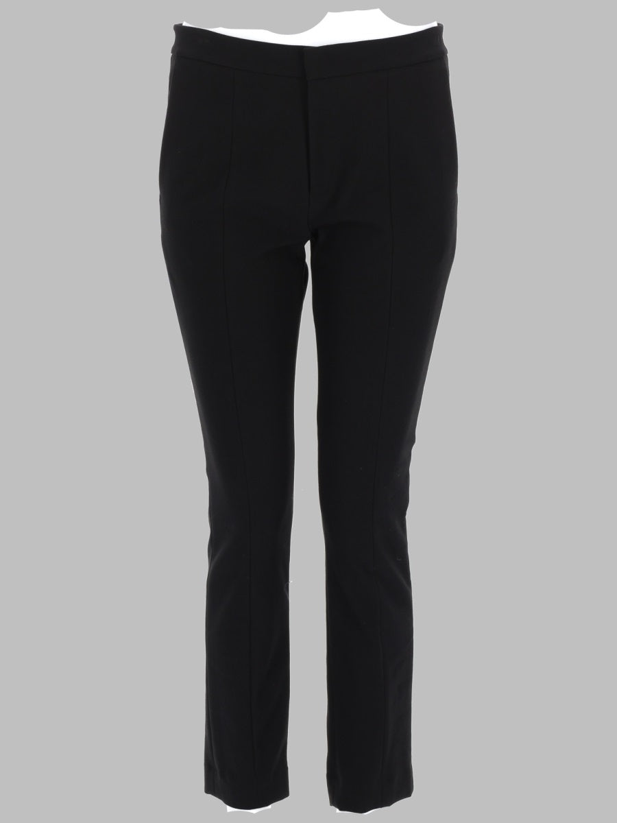 Trousers Cotton-Blend Black Cotton Nylon Elastane