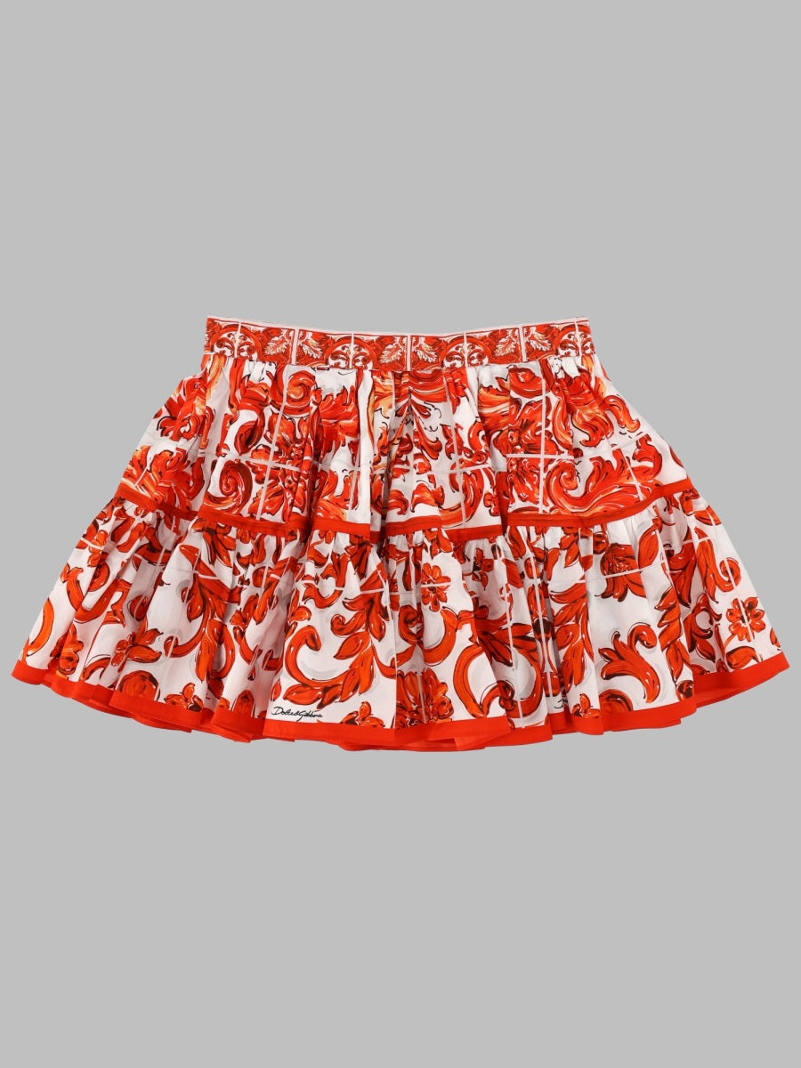 Skirt Orange Cotton