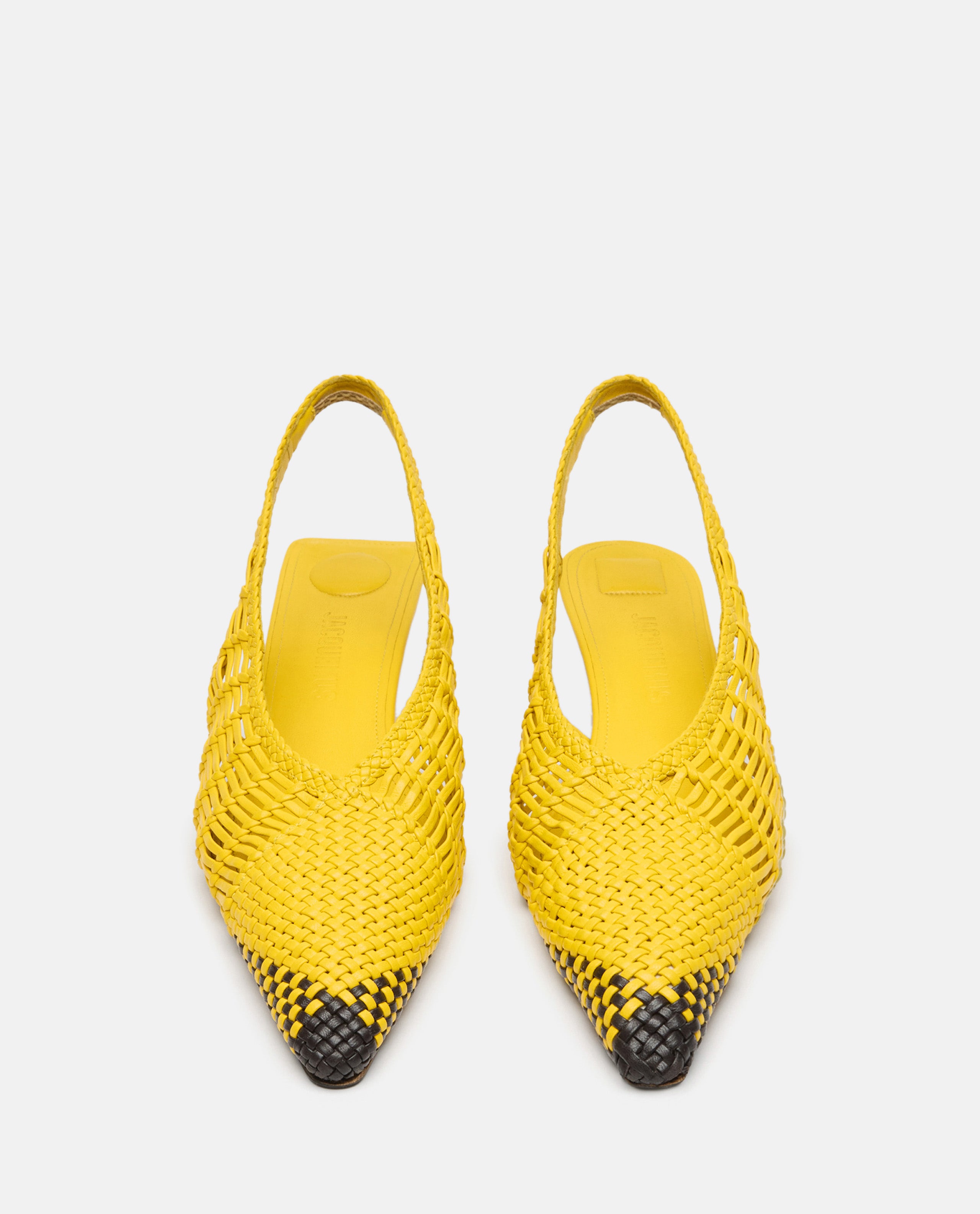 JACQUEMUS With Heel Yellow Calfskin