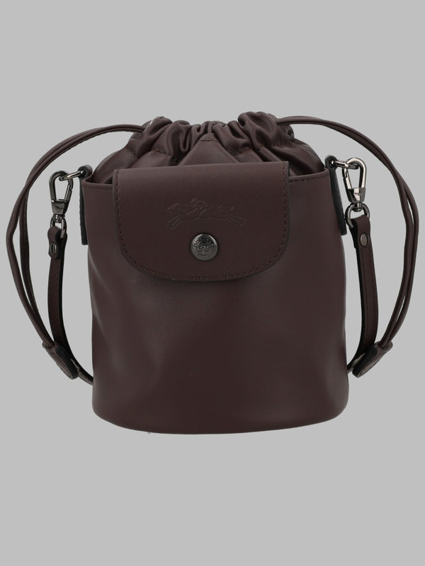 Bucket Bag Le Pliage Xtra Brown Leather Shoulder
