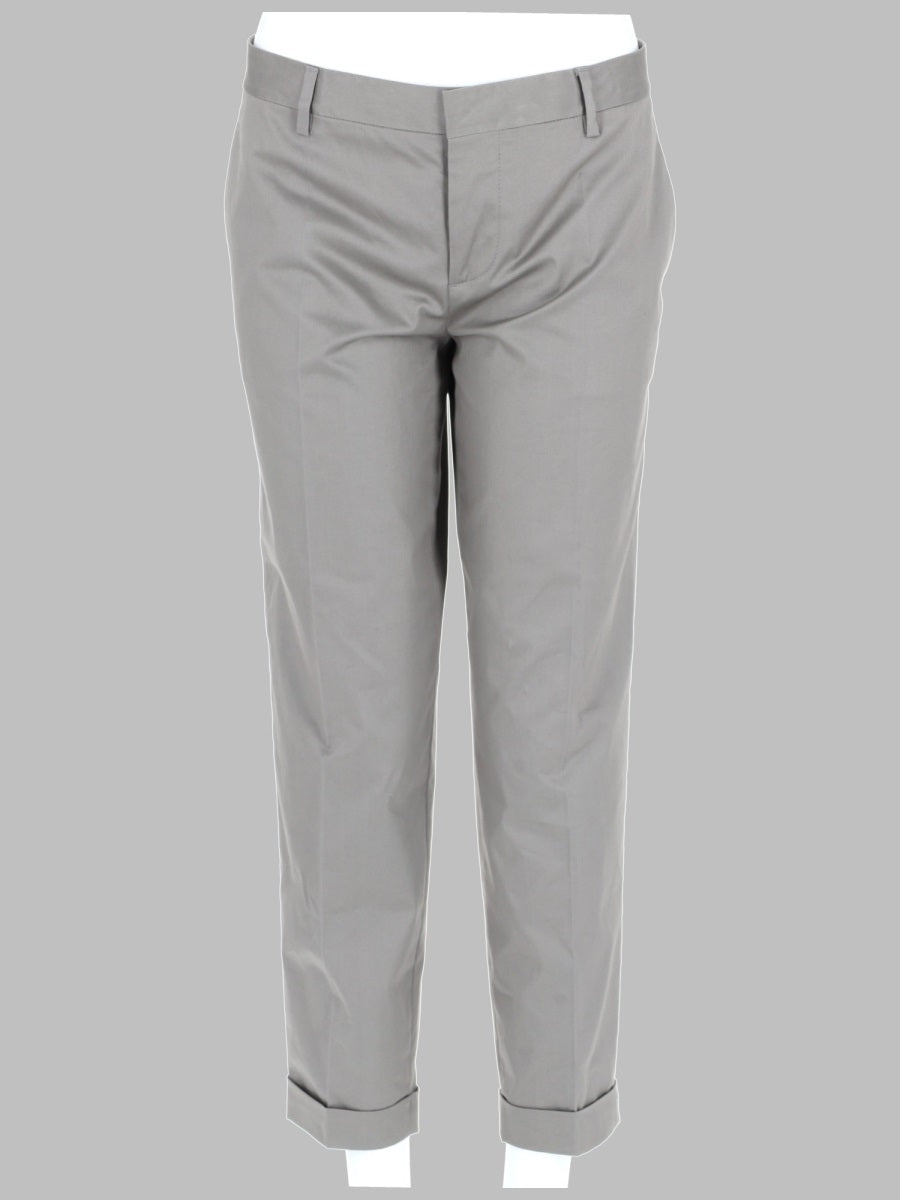Trousers Cotton Grey Elastane